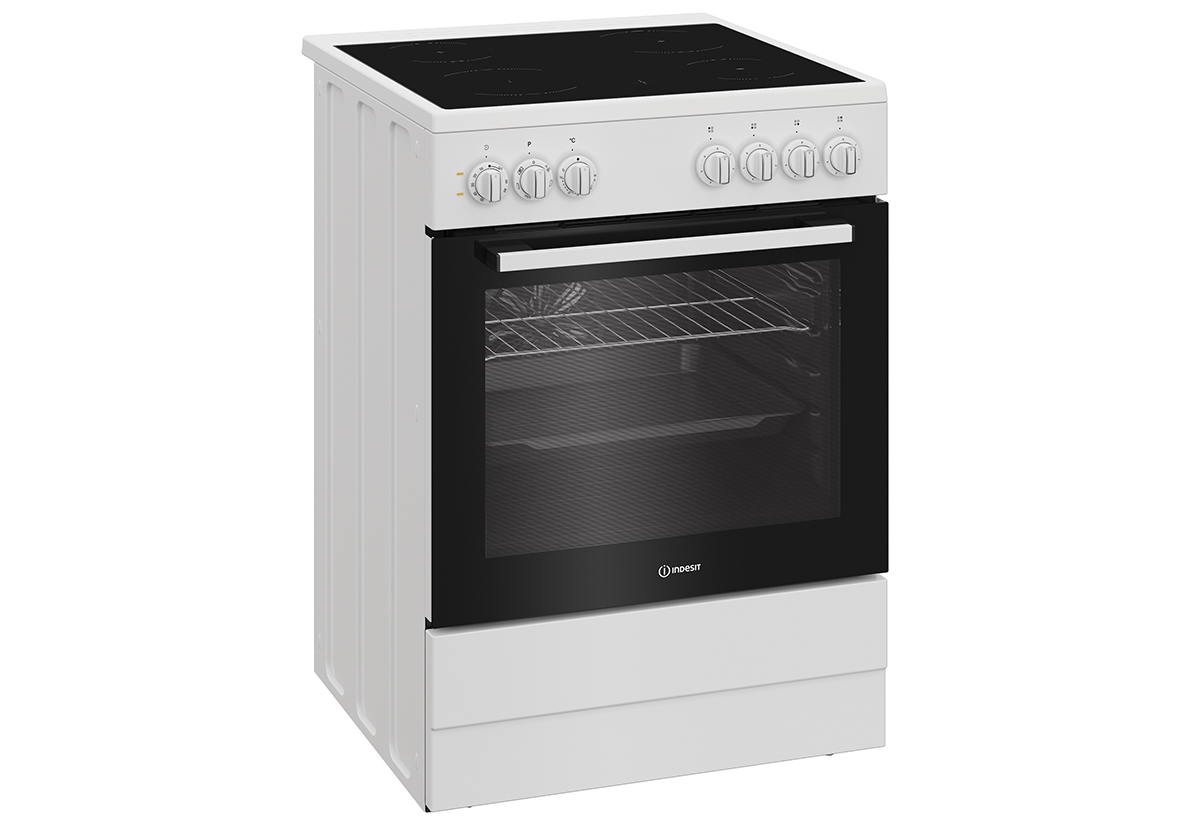 Απεικονίζεται η κεραμική κουζίνα.